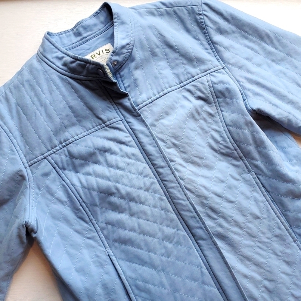 Orvis Light Blue Lightweight Quilted Jacket L